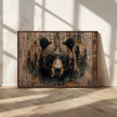 Rustic Grizzly 399 Wall Art | Triptych Canvas Print | Rustic by MyGreatCanvas | Canvas Wall Art Prints | Photo Prints & Wall Decor