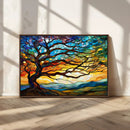 Mosaic Tree Wall Art | Ready to Hang Stained Glass Style