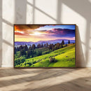 Green Hills and Sunset Wall Art Print - Scenic Landscape by MyGreatCanvas | Canvas Wall Art Prints | Photo Prints & Wall Decor