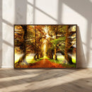 Sunshine in Forest and Trees Wall Art Canvas Print by MyGreatCanvas | Canvas Wall Art Prints | Photo Prints & Wall Decor