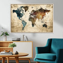 World Map Canvas Print – Detailed Map of the World Wall Art by MyGreatCanvas | Canvas Wall Art Prints | Photo Prints & Wall Decor