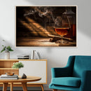 Whiskey and Cigar Wall Art Canvas Print by MyGreatCanvas | Canvas Wall Art Prints | Photo Prints & Wall Decor
