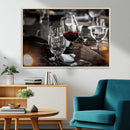 Red Wine and Glass Canvas Print by MyGreatCanvas | Canvas Wall Art Prints | Photo Prints & Wall Decor