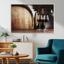 Wine and Barrel Wall Art Canvas Print by MyGreatCanvas | Canvas Wall Art Prints | Photo Prints & Wall Decor