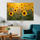 Sunflower Sunshine Wall Art Canvas Print by MyGreatCanvas | Canvas Wall Art Prints | Photo Prints & Wall Decor