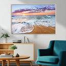 Coastal Sunset Art Beach Canvas Wall Art Print | Ocean Waves by MyGreatCanvas | Canvas Wall Art Prints | Photo Prints & Wall Decor