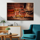 Whiskey and Cigar Canvas Wall Art | 3 Panel Bar Room Decor by MyGreatCanvas | Canvas Wall Art Prints | Photo Prints & Wall Decor
