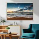 Ocean Beach Wall Art Canvas Print Sunset Artwork Print