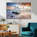 Serene Weather On The Beach Wall Art Canvas Print