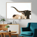 Texas Longhorn Wall Art Canvas Print | 3-Panel Large