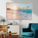Beach Sunrise Wall Art, Coastal Seascape Canvas Print, Ocean by MyGreatCanvas | Canvas Wall Art Prints | Photo Prints & Wall Decor