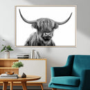 Scottish Highland Cow Cattle Art Print Wall Art Canvas Print by MyGreatCanvas | Canvas Wall Art Prints | Photo Prints & Wall Decor