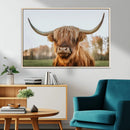 Highland Cow Animal Scottish Cattle Art Print Farmhouse Wall