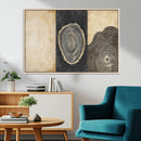 Tree Rings Canvas Wall Art Print – Minimalist Natural