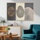 Boho Tree Ring Wall Art, Modern Minimalist Wood Grain