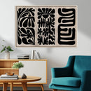 Canvas Print Wall Art Abstract Art Boho, Framed Boho Art