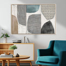 Canvas Print Wall Art Abstract Art Boho, Framed Boho Decor