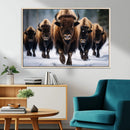 Buffalo Wall Art Canvas Print, American Bison Herd Wall Art by MyGreatCanvas | Canvas Wall Art Prints | Photo Prints & Wall Decor