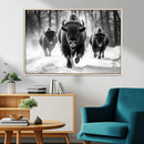 Buffalo Wall Art Canvas Print, Bison Family Wall Art Canvas by MyGreatCanvas | Canvas Wall Art Prints | Photo Prints & Wall Decor