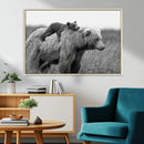 Bear and Cub Wall Art Canvas | 399 Bear Cub