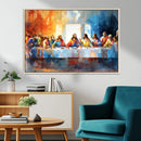 Abstract Watercolor The Last Supper Wall Art