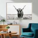Highland Cow Canvas Wall Art – Majestic Beauty in Black and by MyGreatCanvas | Canvas Wall Art Prints | Photo Prints & Wall Decor