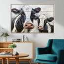 Vintage Baby and Mom Cattle Wall Art Canvas Print by MyGreatCanvas | Canvas Wall Art Prints | Photo Prints & Wall Decor