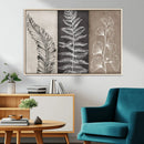 Minimalist Botanical Wall Art Canvas Print, Framed and Ready