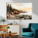 Serene Coastal View of Acadia National Park Wall Art -