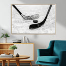 Winter Ice Hockey Sport Canvas Wall Art Print - Hockey Wall by MyGreatCanvas | Canvas Wall Art Prints | Photo Prints & Wall Decor
