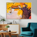 Calvin and Hobbes Tree Scene Canvas Print | 3 Panel Large by MyGreatCanvas | Canvas Wall Art Prints | Photo Prints & Wall Decor