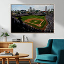 Chicago Cubs Baseball Team Print - Wrigley Field Stadium
