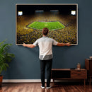 Stadium in Michigan Wall Art Canvas Print, Framed American