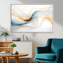 Decorative Turquoise Abstract Wave Wall Art Canvas Print by MyGreatCanvas | Canvas Wall Art Prints | Photo Prints & Wall Decor