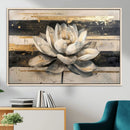 Lotus Flower Wall Art – Framed Abstract Floral Canvas by MyGreatCanvas | Canvas Wall Art Prints | Photo Prints & Wall Decor