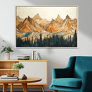 Rustic Wood Mountain Wall Art Print | Triptych Giclee Print by MyGreatCanvas | Canvas Wall Art Prints | Photo Prints & Wall Decor