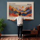 Yayoi Kusama Landscape Canvas Print, Vibrant Floral Mountain by MyGreatCanvas | Canvas Wall Art Prints | Photo Prints & Wall Decor