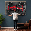 Ferrari Pit Stop Canvas Wall Art – Precision and Speed