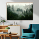 Misty Forest Wall Art – Tranquil Green Woodland Canvas by MyGreatCanvas | Canvas Wall Art Prints | Photo Prints & Wall Decor