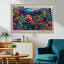 Framed Japanese 1986 Wall Art Print, Yayoi Kusama 1986 Wall