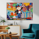 Pop Art Monopoly Man Canvas Wall Art Print - Bold and