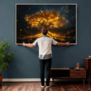 Golden Tree of Life Canvas Wall Art Print - Majestic Glowing by MyGreatCanvas | Canvas Wall Art Prints | Photo Prints & Wall Decor