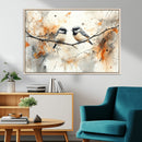 Abstract Watercolor Chickadee Bird Canvas Wall Art Print - by MyGreatCanvas | Canvas Wall Art Prints | Photo Prints & Wall Decor