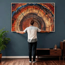 Abstract Tree Ring Art, Colorful Tree Ring Wall Decor, by MyGreatCanvas | Canvas Wall Art Prints | Photo Prints & Wall Decor