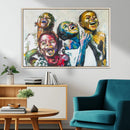 Shai Yossef Style Canvas Art - Joyful African Black Kids