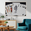 Poker Wall Art - Playing Cards Canvas Wall Art Print - Ace