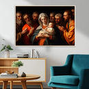Religious Canvas Wall Art Print - Madonna and Child with