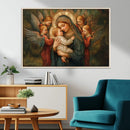 Mary Jesus Canvas Wall Art Print - Madonna and Child with