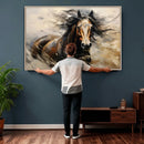 Abstract Horse Wall Art Canvas Print – Large Western