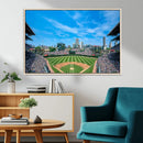 Wrigley Field Chicago Cubs Panoramic Art Multi-Piece Canvas